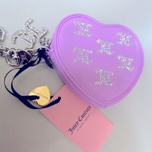 Juicy Couture Purple Heart wristlet